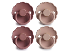 FRIGG pacifier Daisy latex blush woodchuck (4-pack)